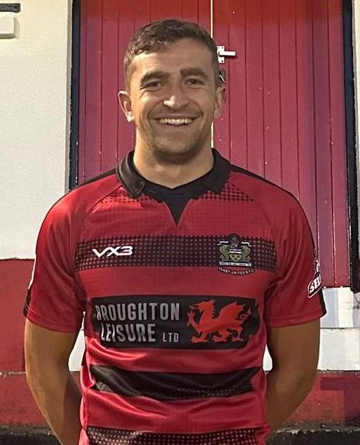 Luke Hartland - scored the only try for Tenby Athletic Luke Hartland - scored the only try for Tenby Athletic